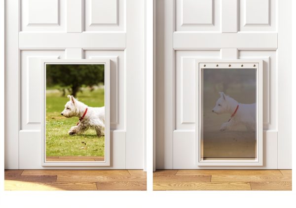 MIAOTONG Dog Door Replacement Flap Weatherproof Magnetic-2