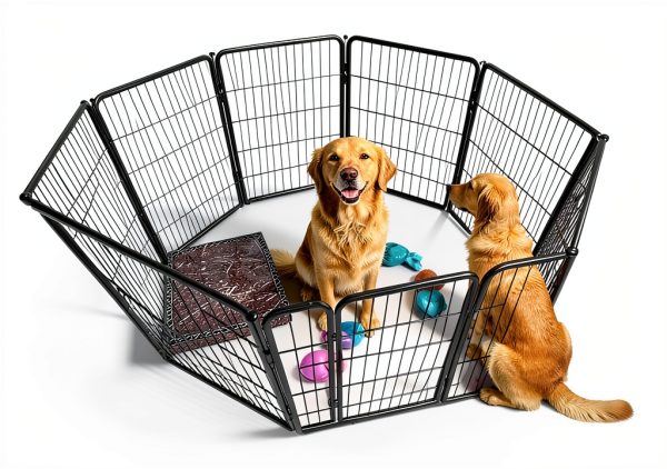 FXW Full Metal Dog Gate Adjustable Indoor Pet Barrier-3