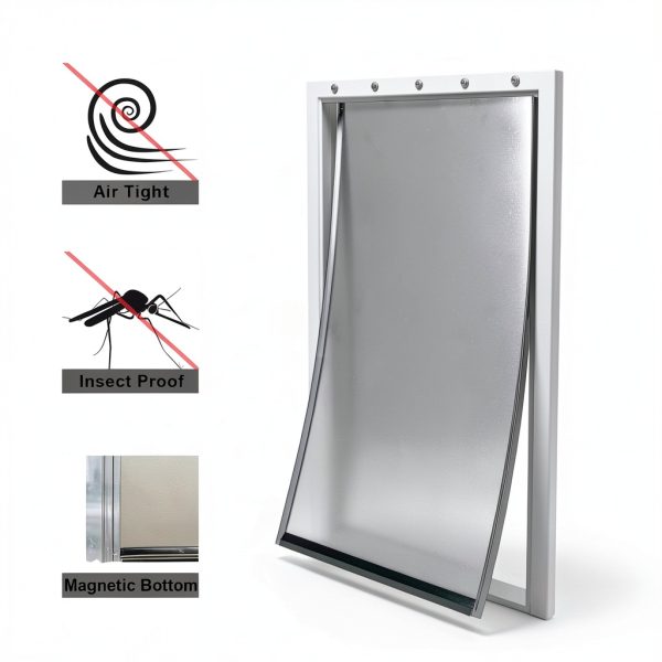 MIAOTONG Dog Door Replacement Flap Weatherproof Magnetic-3