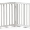 LZRS Wood Pet Gate Freestanding Foldable for Small Dogs-0