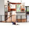 FXW Full Metal Dog Gate Adjustable Indoor Pet Barrier-0