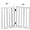 LZRS Wood Pet Gate Freestanding Foldable for Small Dogs-2