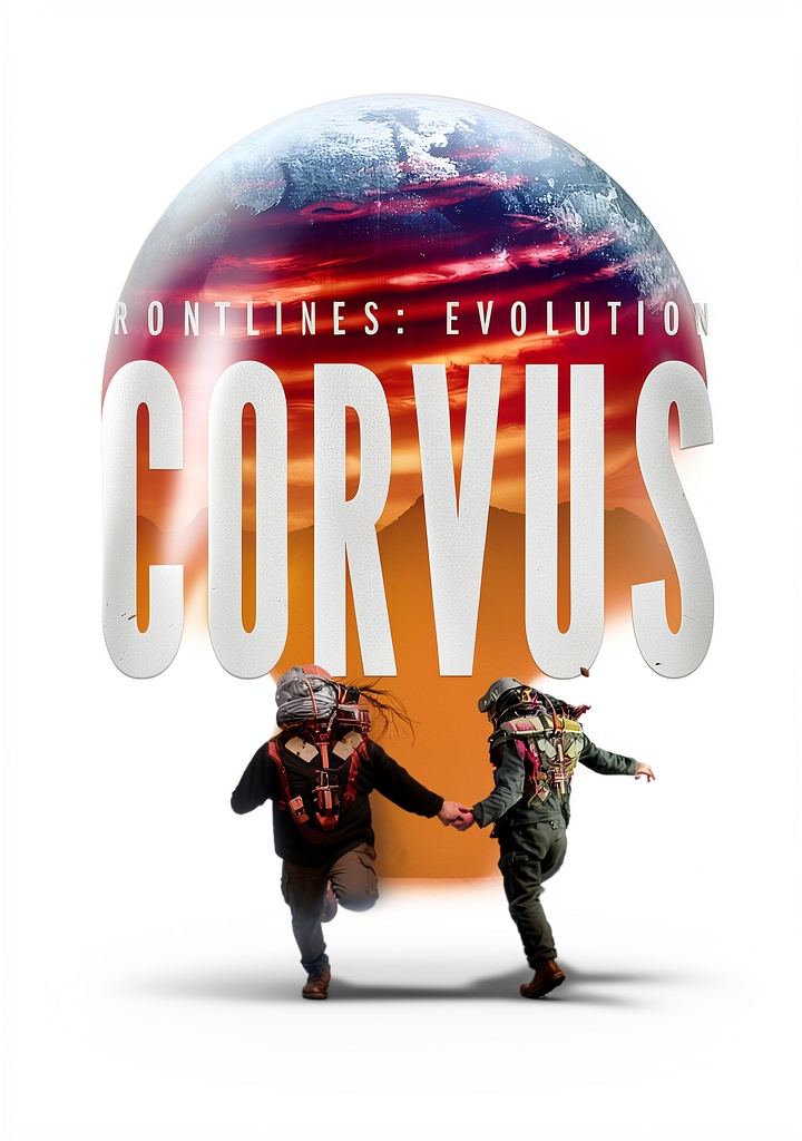 Frontlines Evolution eBook cover showcasing space marine themes