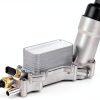 926-959 Upgraded Aluminum Engine Oil Filter Housing Oil Cooler Kit Fit for 3.6L 2011-2023 Dodge Charger Challenger Journey, Jeep Grand Cherokee Wrangler, Ram ProMaster Chrysler 200 300 Replace 926-876-0