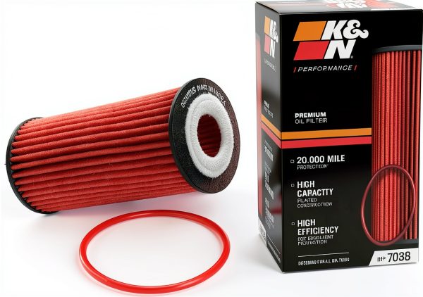 K&N Premium Oil Filter: 20,000 Mile Engine Protection, High Capacity/High Efficiency: Compatible with 2009-2023 AUDI/Porsche/Volkswagen (See Product Description for Select Models) HP-7038-0