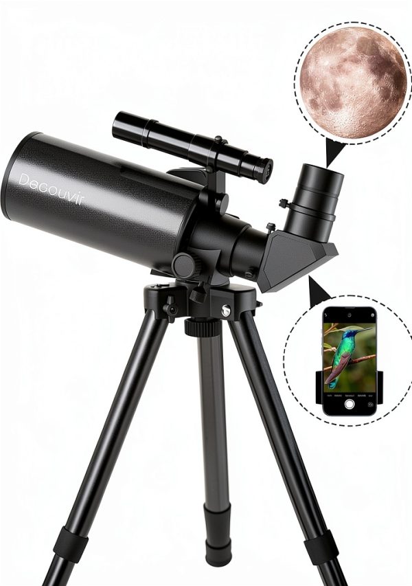 Maksutov-Cassegrain Telescopes for Adults Astronomy, 70mm Aperture Catadioptric Compound Telescope, Compact Portable Travel Telescope, w. Pro Tripod & Phone Adapter-7