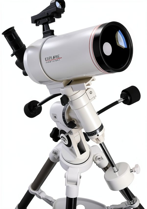 Explore Scientific FL-MC1001400EQ3 First Light Tube sutov-Cassegrain Telescope with Exos Nano, 100mm, White-0