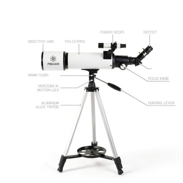 Catadioptric Telescope 80mm 600mm AZ Mount by HEXEUM Wireless Remote-5