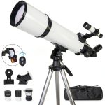 Catadioptric Telescope 80mm 600mm AZ Mount by HEXEUM Wireless Remote-0